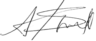 Signature of Alexandra Shade